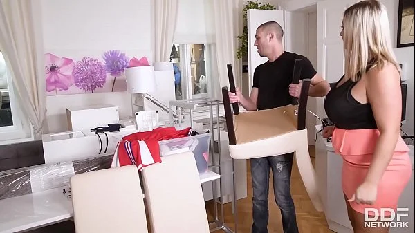 Beauty Blonde Giving Indian Blowjob